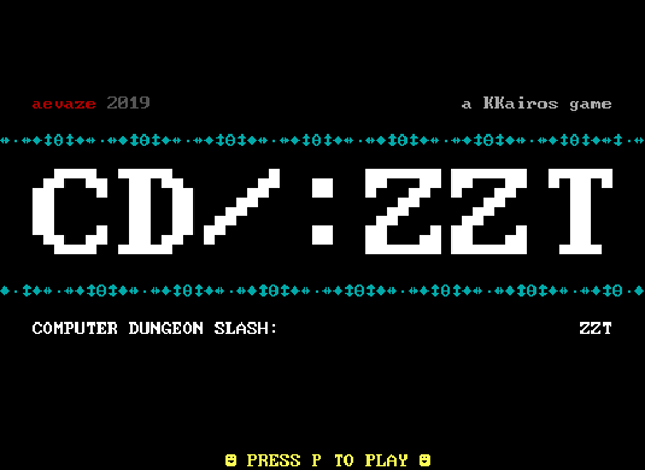 Computer Dungeon Slash: ZZT Game Cover
