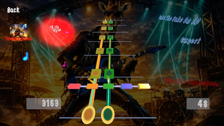 Giraffe Champion: The Rock Music Game screenshot