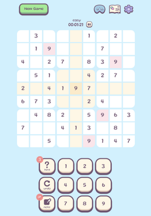 Sudoku screenshot