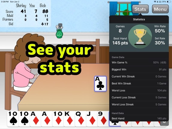 3 Hand Pinochle screenshot