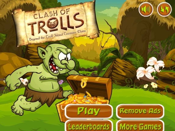 Clash of Trolls Beyond The Troll Island Treasure Clans Find More Gold if You Can screenshot