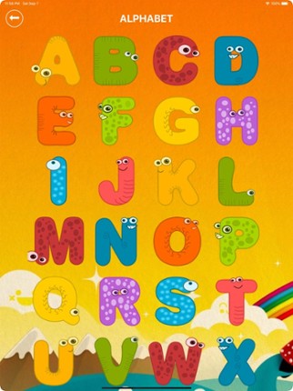 English Alphabet Learning 123 screenshot