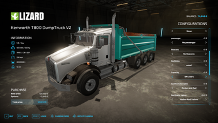 Kenworth T800 Dump truck V2 screenshot