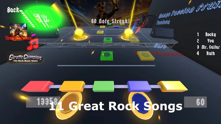 Giraffe Champion: The Rock Music Game screenshot