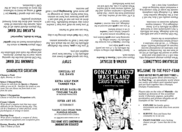 GONZO MUTOID WASTELAND CRUST PUNKS! screenshot