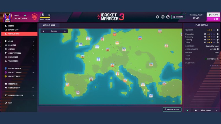 iBasket Manager 3 - Online Basketball Manager screenshot