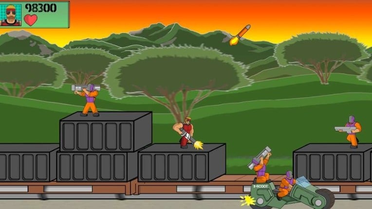 Machine Gun Train Run screenshot