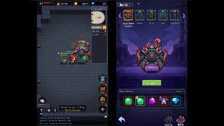 Pixel Dungeon RPG screenshot