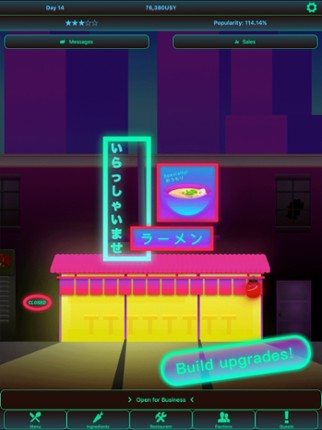 Ramen Shop 2083: Cyberpunk Restaurant Management Image