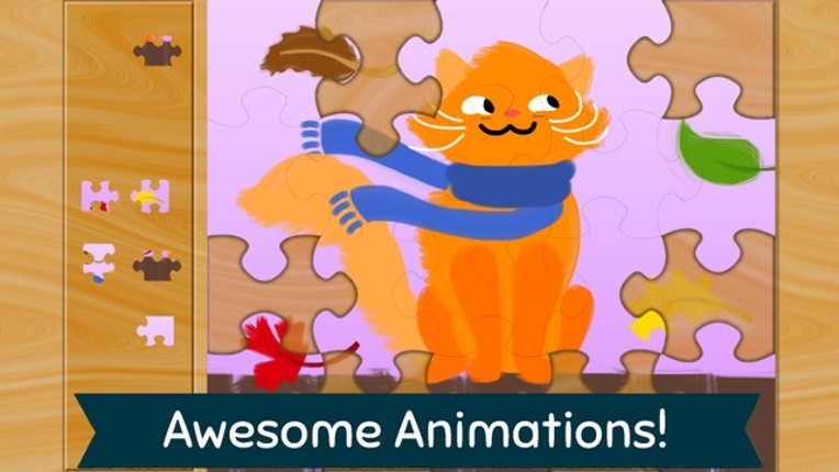 Weather Puzzles for Toddlers and Pre-K - Science for Kids! Educational learning games about seasons and climate, from sun to snow! screenshot