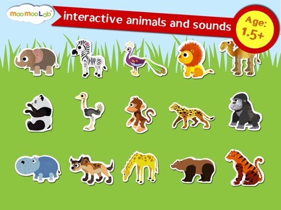 Zoo Animals - Animal Sounds, Puzzles and Activities for Toddlers and Preschool Kids by Moo Moo Lab Image