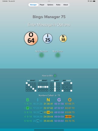 Bingo Manager 75 screenshot