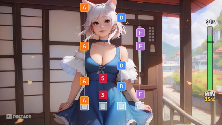 Catgirls Rhythm Game screenshot