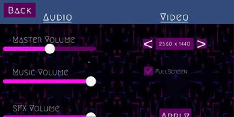 Cyberpunk Asteroids Game Image