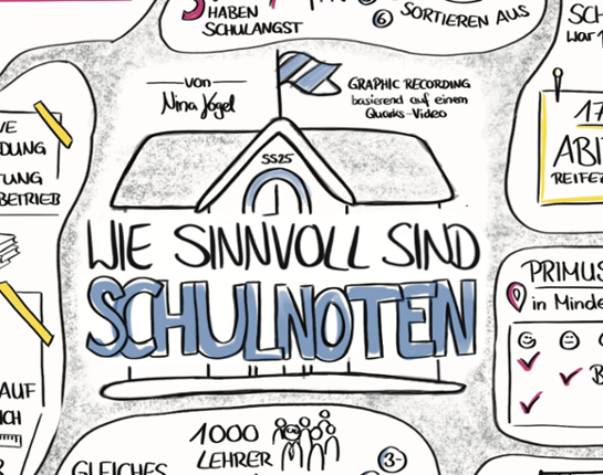 Graphic Recording: Wie sinnvoll sind Schulnoten Image