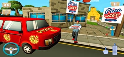 Police Pizza Taxi Car Driving Image