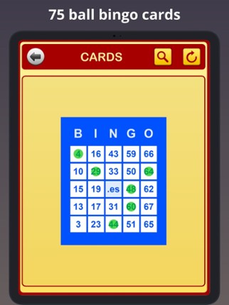 Bingo Cards by Bingo at Home screenshot
