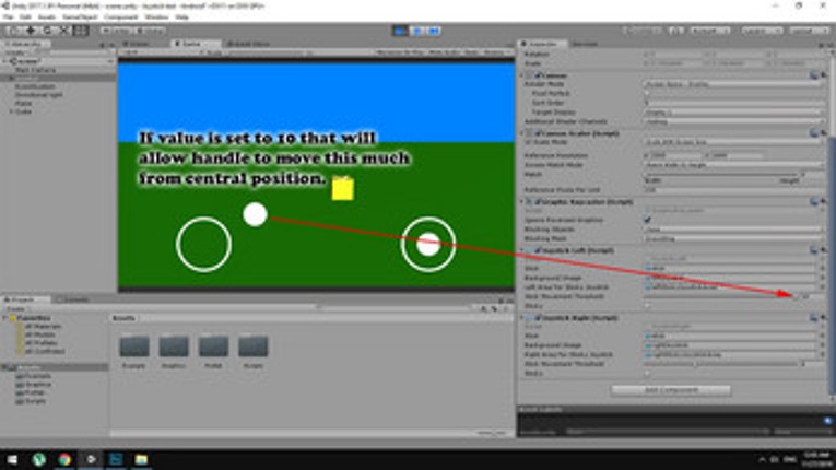 Joystick Movement And Rotation Controls - Unity screenshot