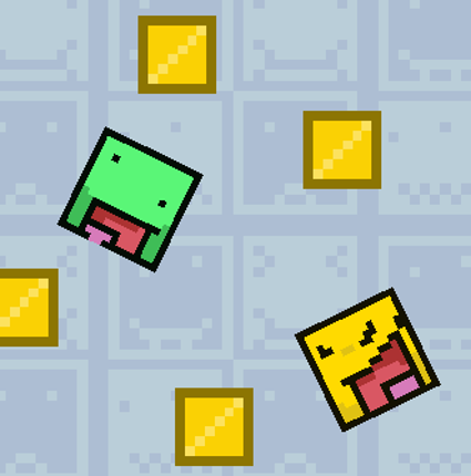 Jumping Through A Block World Image