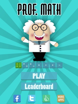 Prof. Math - an addictive arithmetic game screenshot