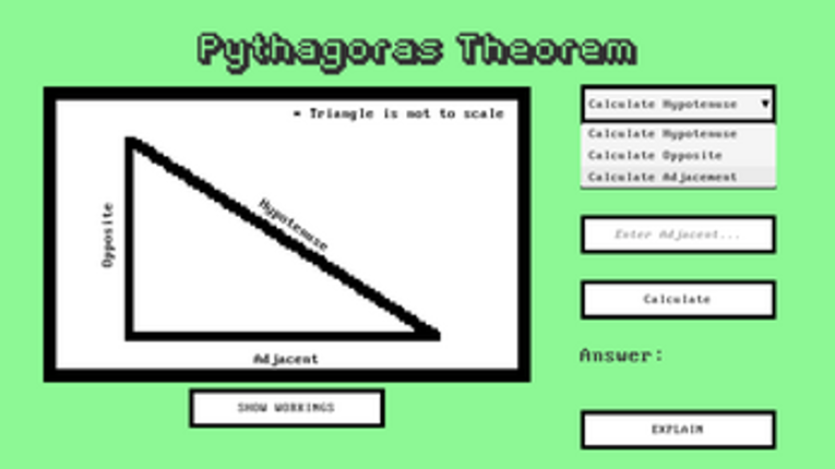 Pythagoras's Theorem Helper App Image