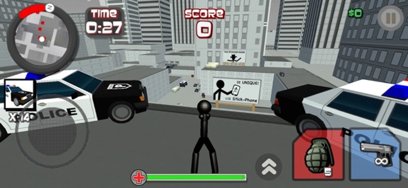 Stickman City Shooting 3D screenshot