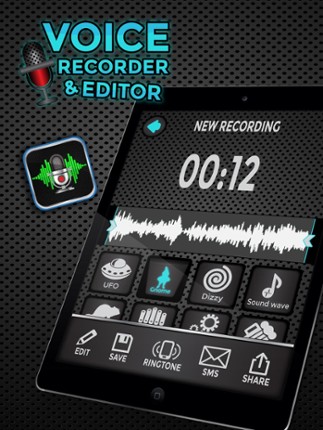 Voice Recorder and Editor – Change Your Speech with Funny Sound Effects screenshot