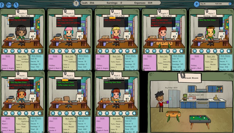 Call Center Tycoon screenshot