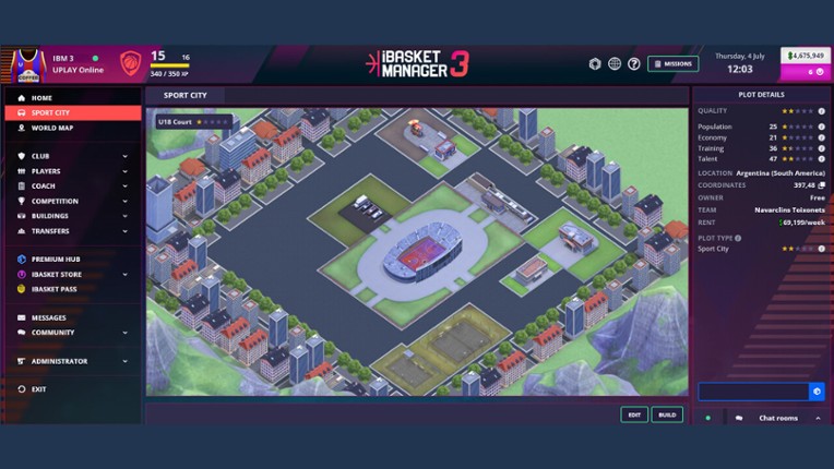 iBasket Manager 3 - Online Basketball Manager screenshot