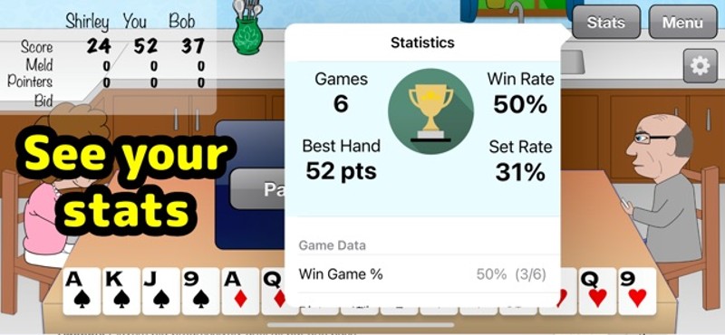 3 Hand Pinochle screenshot