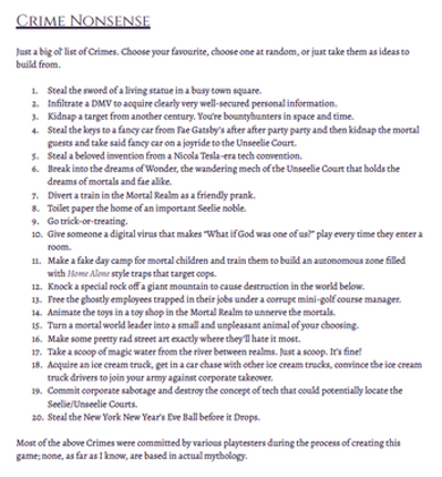 BE FAE DO CRIMES Image