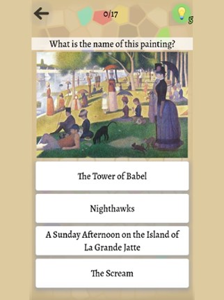 Famous Paintings Quiz screenshot
