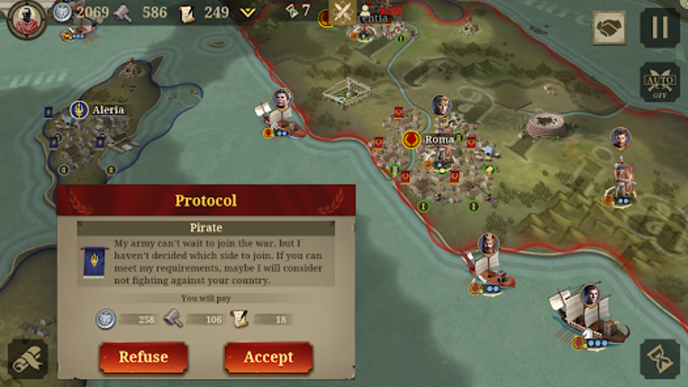Great Conqueror: Rome War Game Image