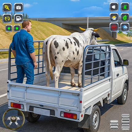 Real Animal Cargo Truck Game Image