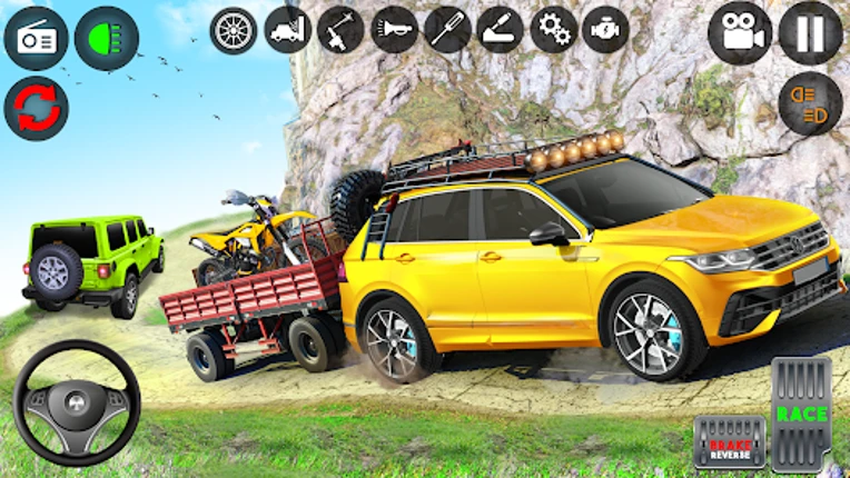 Offroad car driving simulator screenshot
