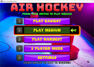 Air Hockey - One Button Game Image