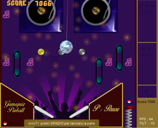 Pinball screenshot