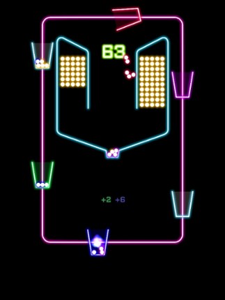 Rock Balls pour down into glowing cups with rock rhythm Image