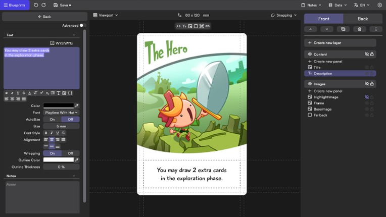 Tabletop Creator Pro screenshot