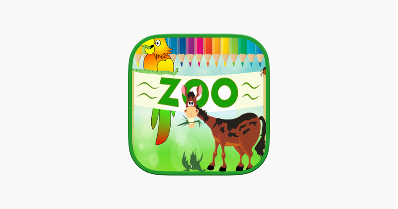 Animals Zoo Kids Coloring Book Image
