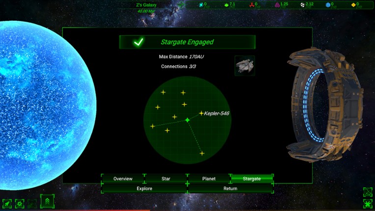 Galactic Simulator2: Stargate screenshot
