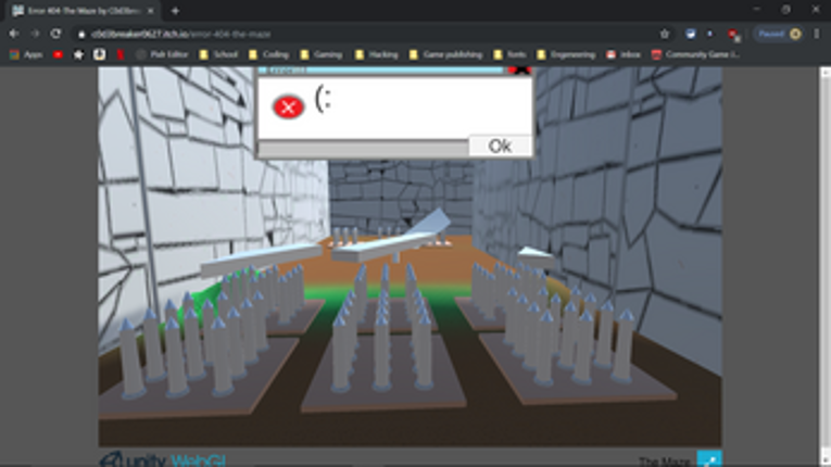 Error 404-The Maze(Web playable) screenshot