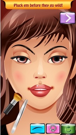 Hairy Eyebrow Plucking Salon Game - Beautiful brows for trendy princess pou girls FREE Image