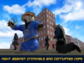 Panda Rope Stunts: Flight over Crime City Image