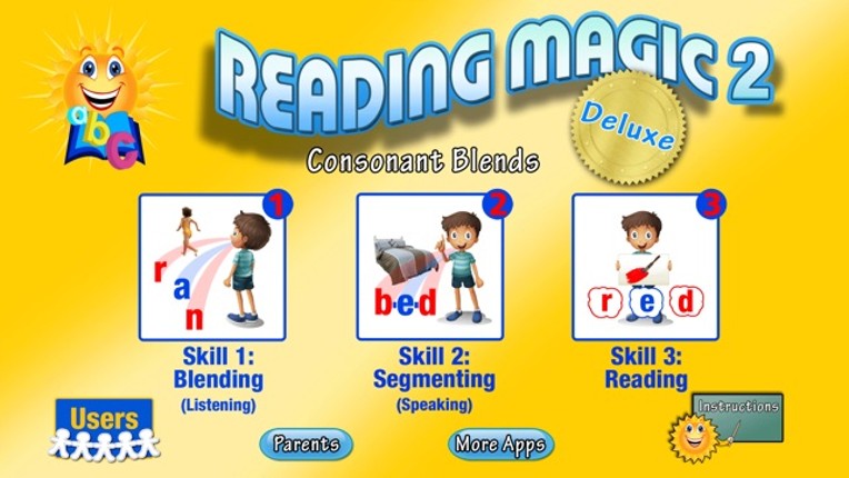 READING MAGIC 2 Deluxe-Learning to Read Consonant Blends Through Advanced Phonics Games screenshot