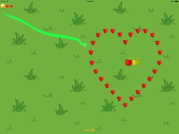 Snake Painter - Draw a movable snake to eat fruits Image