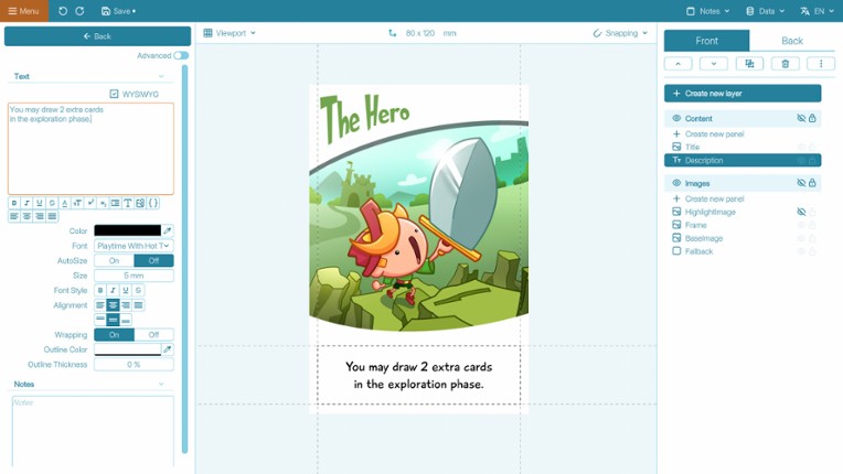 Tabletop Creator Pro screenshot