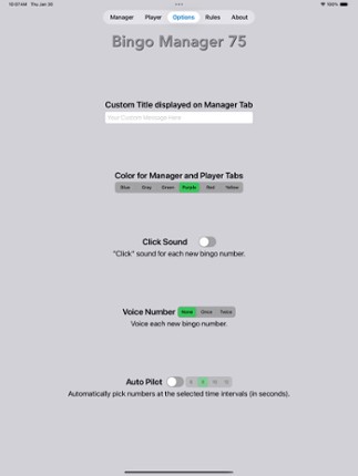 Bingo Manager 75 screenshot