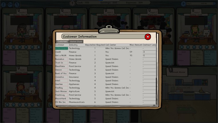 Call Center Tycoon screenshot