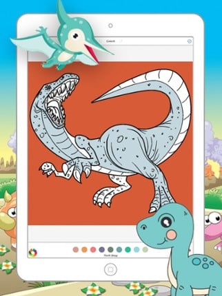 Dinosaurs Drawing Coloring Pages for kids Image